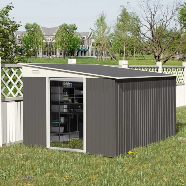 Attunee Market | The Modern Apex Steel Storage Shed
